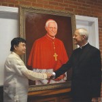 Handshake with Cardinal Wuerl